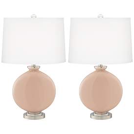 Image2 of Italian Coral Carrie Table Lamp Set of 2