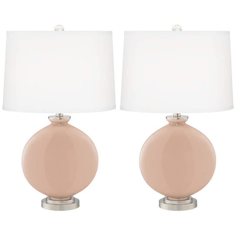 Image 2 Italian Coral Carrie Table Lamp Set of 2