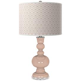 Image1 of Italian Coral Diamonds Apothecary Table Lamp