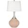 Italian Coral Fog Linen Shade Spencer Table Lamp