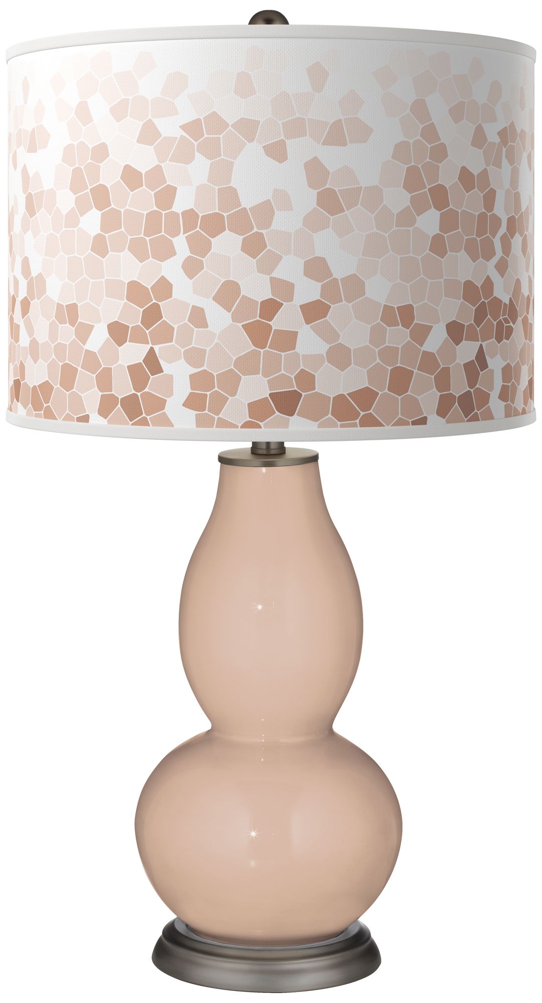 Image Italian Coral Mosaic Double Gourd Table Lamp