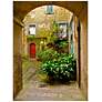 Italian Courtyard 40" High Indoor-Outdoor Giclee Wall Art