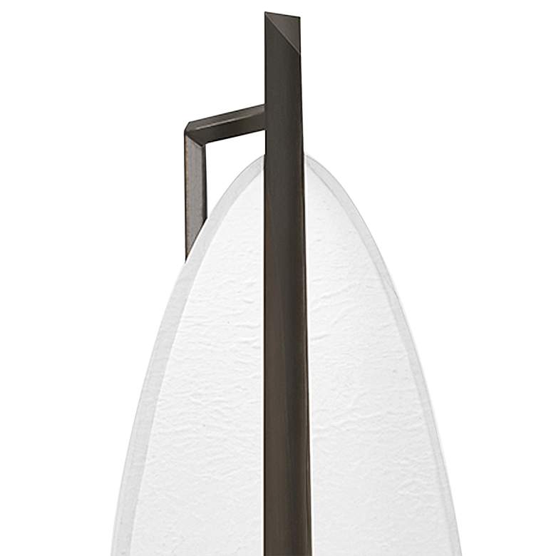 Image 2 Ithaca 24"H Black Nickel and White Plaster LED Wall Sconce more views