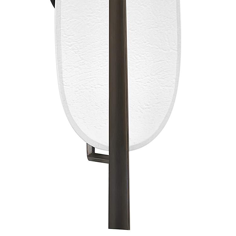 Image 3 Ithaca 24"H Black Nickel and White Plaster LED Wall Sconce more views