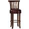 Ithaca 30 1/2" Brown Faux Leather Swivel Barstool