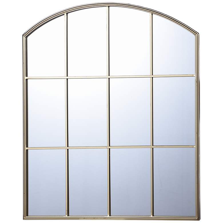 Image 2 Iuka Gold 29 1/2" x 34" Window Wall Mirror