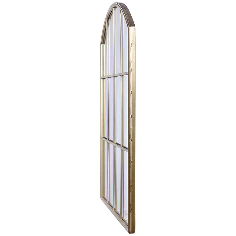 Image 4 Iuka Gold 29 1/2" x 34" Window Wall Mirror more views
