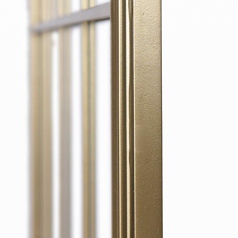 Image 5 Iuka Gold 29 1/2" x 34" Window Wall Mirror more views