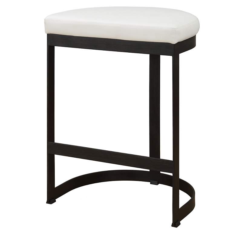 Image 2 Ivanna White and Black Counter Stool