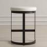 4_Ivanna White and Black Counter Stool more views