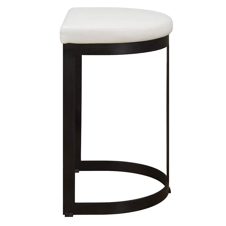 Image 5 Ivanna White and Black Counter Stool more views
