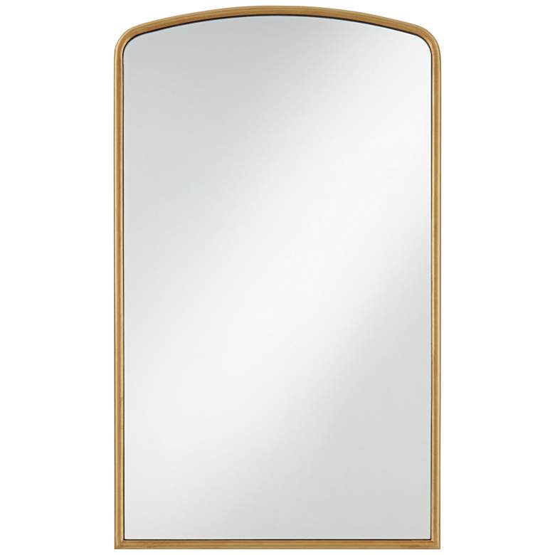 Image 3 Ivanov Brush Gold 23 1/2" x 39" Arch Top Wall Mirror