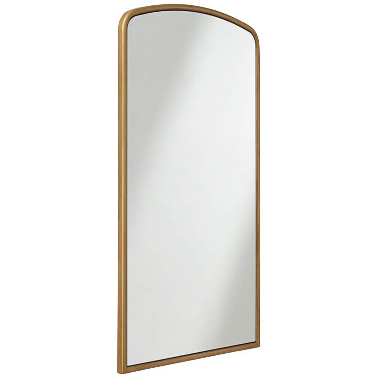 Image 6 Ivanov Brush Gold 23 1/2" x 39" Arch Top Wall Mirror more views