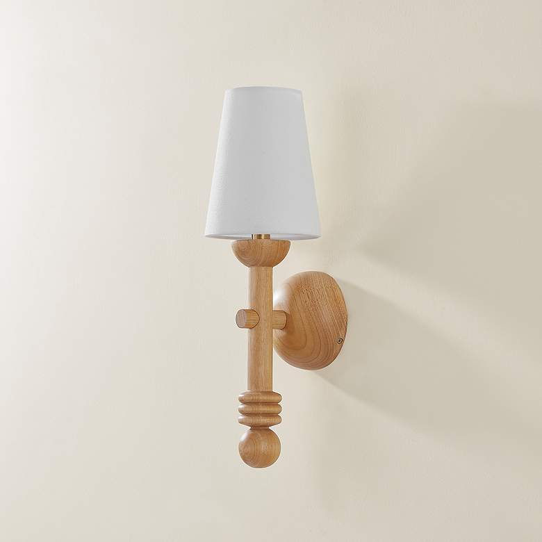 Image 3 Iver 18 3/4" High Patina Brass Wall Sconce more views