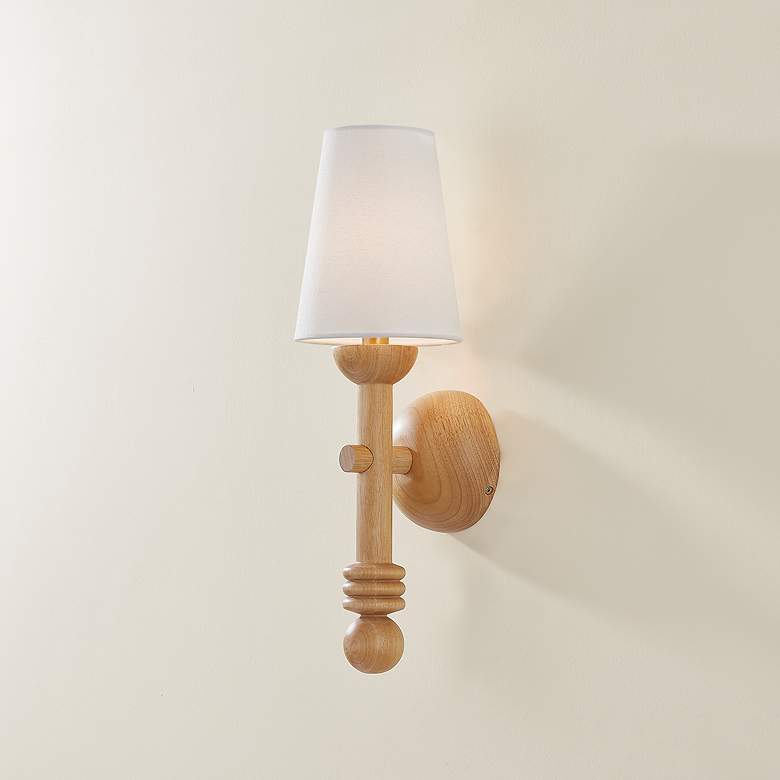 Image 4 Iver 18 3/4" High Patina Brass Wall Sconce more views