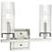 Iversen 12.5" Wide 2-Light Vanity in Brushed Nickel