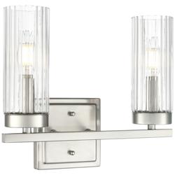 Iversen 12.5" Wide 2-Light Vanity in Brushed Nickel