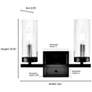 Iversen 12.5" Wide 2-Light Vanity in Brushed Nickel