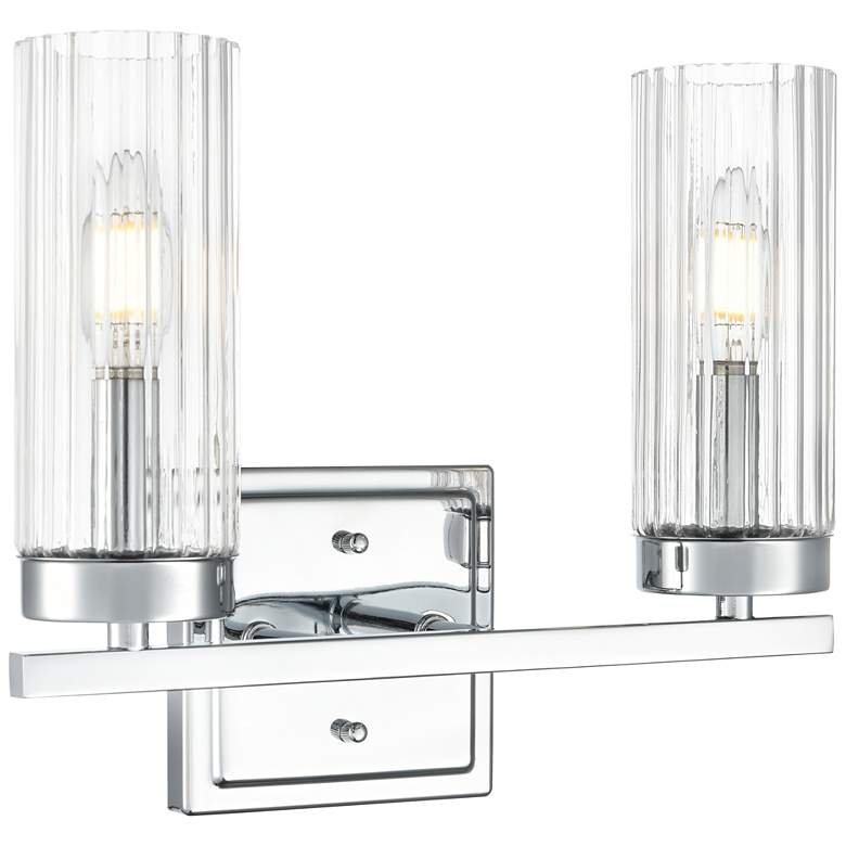 Image 1 Iversen 12.5" Wide 2-Light Vanity in Polished Chrome