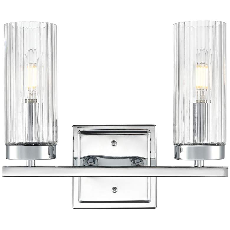 Image 3 Iversen 12.5" Wide 2-Light Vanity in Polished Chrome more views