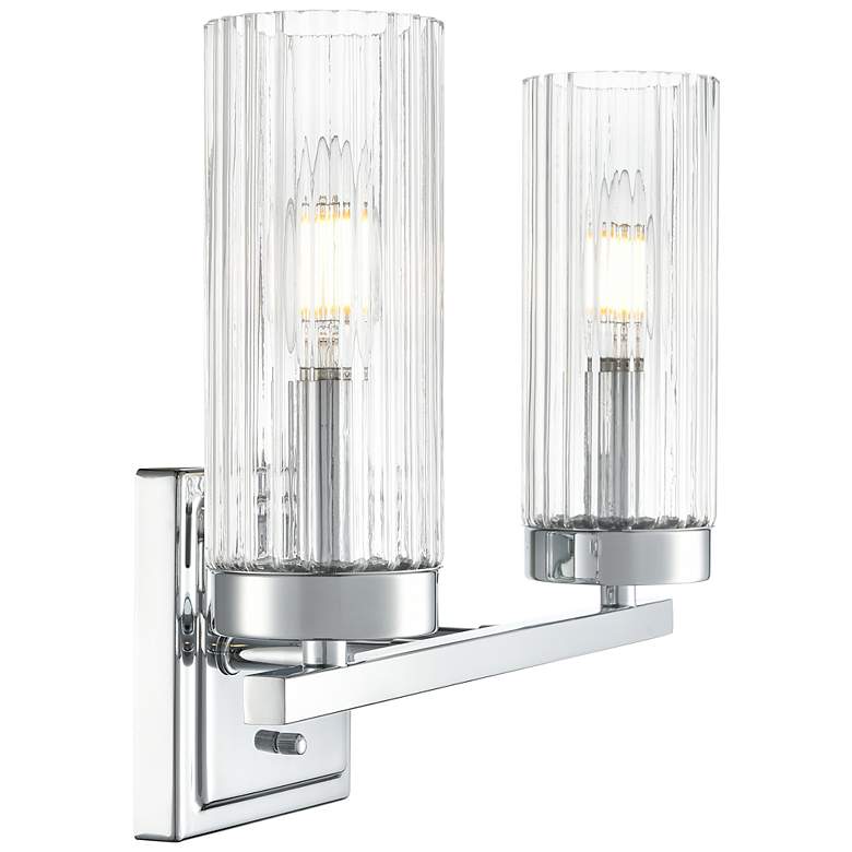 Image 4 Iversen 12.5" Wide 2-Light Vanity in Polished Chrome more views
