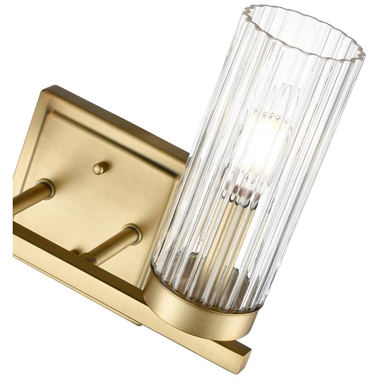 Image 6 Iversen 12.5" Wide 2-Light Vanity in Vintage Brass more views