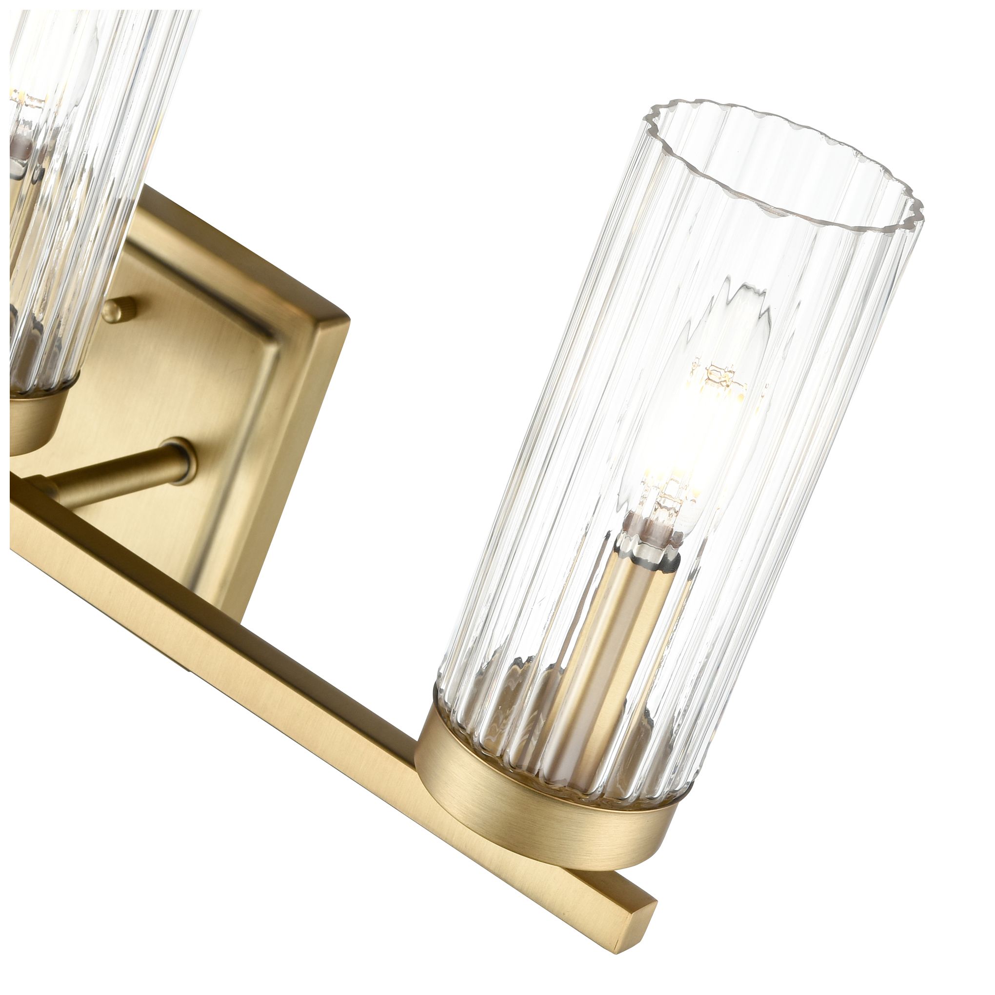 Image 6 Iversen 21" Wide 3-Light Vanity in Vintage Brass more views