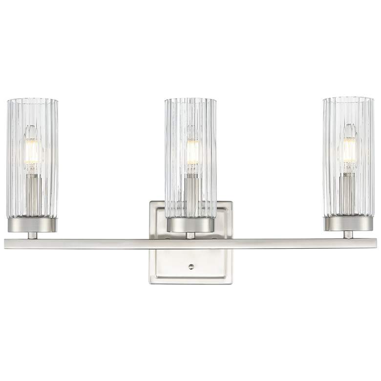 Image 3 Iversen 21" Wide 3-Light Vanity in Brushed Nickel more views