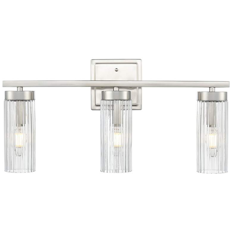 Image 5 Iversen 21" Wide 3-Light Vanity in Brushed Nickel more views