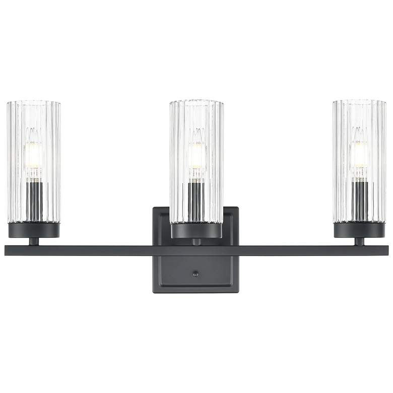 Image 3 Iversen 21" Wide 3-Light Vanity in Matte Black more views