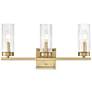 3_Iversen 21" Wide 3-Light Vanity in Vintage Brass more views