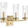 4_Iversen 21" Wide 3-Light Vanity in Vintage Brass more views