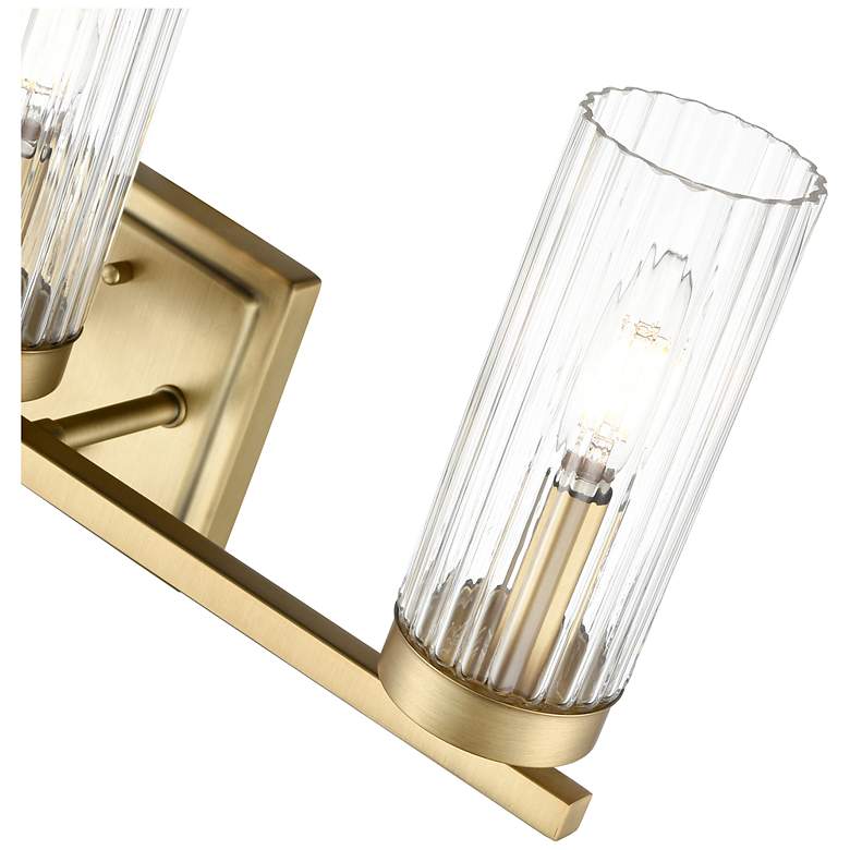 Image 6 Iversen 21" Wide 3-Light Vanity in Vintage Brass more views