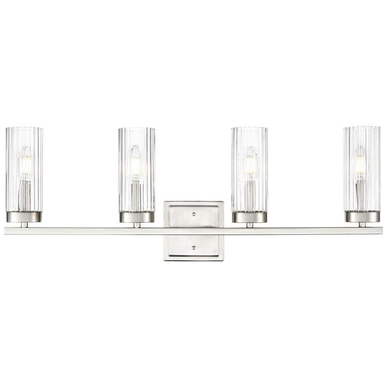 Image 3 Iversen 29.75" Wide 4-Light Vanity in Brushed Nickel more views