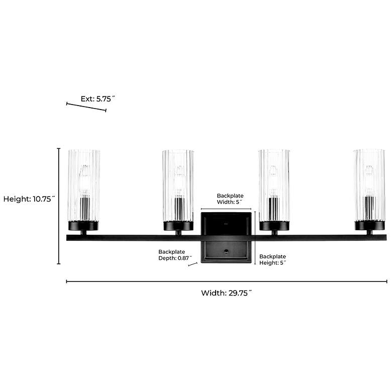 Image 7 Iversen 29.75" Wide 4-Light Vanity in Polished Chrome more views