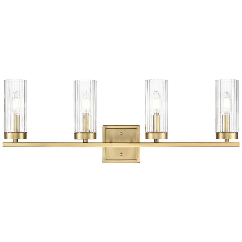 Image 3 Iversen 29.75" Wide 4-Light Vanity in Vintage Brass more views