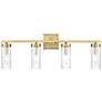 5_Iversen 29.75" Wide 4-Light Vanity in Vintage Brass more views