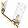6_Iversen 29.75" Wide 4-Light Vanity in Vintage Brass more views