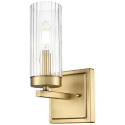 Iversen 5" Wide 1-Light Vanity in Vintage Brass