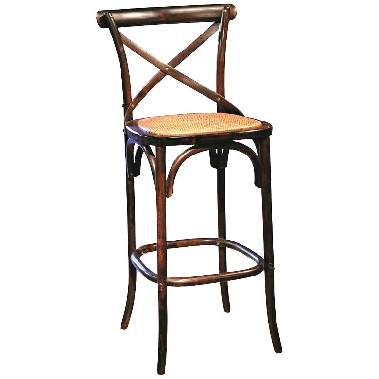 Image 1 Iverson 24 inch Brown Bentwood Counter Stool