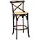 Iverson 24" Brown Bentwood Counter Stool