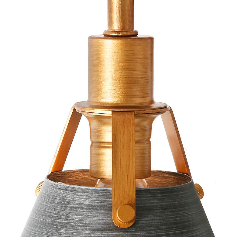 Image 3 Ives 10 1/2" High Vintage Brushed Gold 2-Light Wall Sconce more views