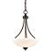 Ivey Lake 15" Wide Rubbed Bronze Bowl Pendant Light