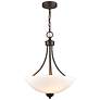 4_Ivey Lake 15" Wide Rubbed Bronze Bowl Pendant Light more views