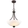 5_Ivey Lake 15" Wide Rubbed Bronze Bowl Pendant Light more views