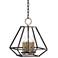 Ivon 13" Wide Natural Black Iron 4-Light Entry Pendant Light