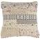 Ivory and Blush Cabo 18" Square Throw Pillow