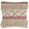 Ivory and Blush Treasure 18" Square Throw Pillow