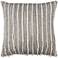 Ivory and Gray Braided Hosiery 20" Square Throw Pillow