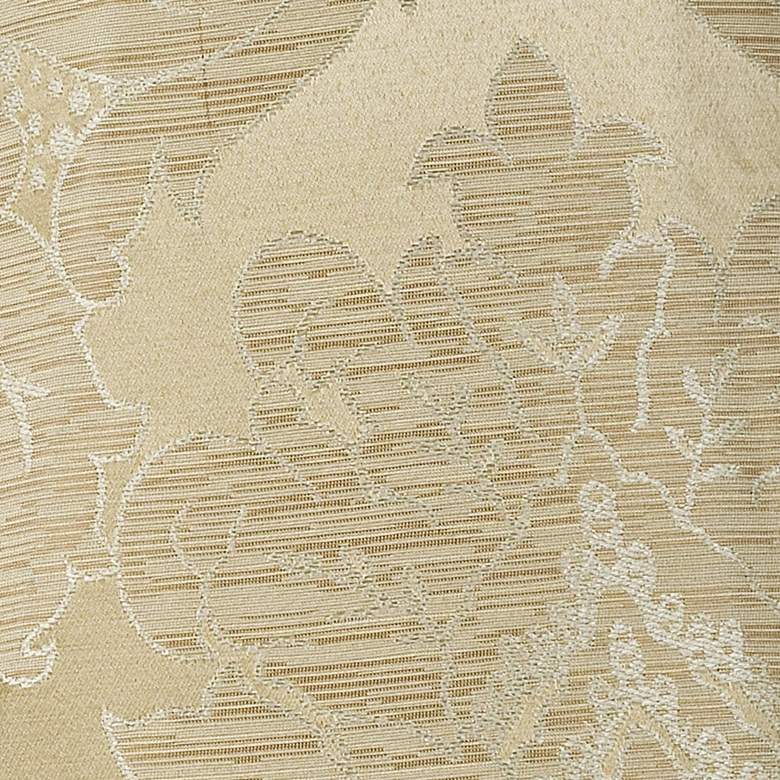 Image 2 Ivory Brocade Set of 2 Bell Lamp Shades 10x17x11 (Spider) more views